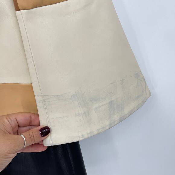 Alexis | NWT Cameron Dress in Multi Patchwork Faux Leather Shift AS IS M - Picture 12 of 16